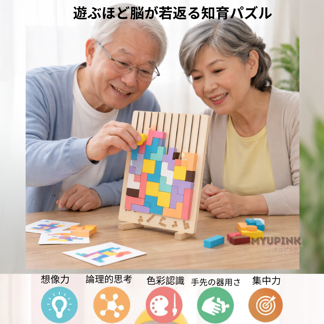 MyuPink Puzzle 考える力ブロック