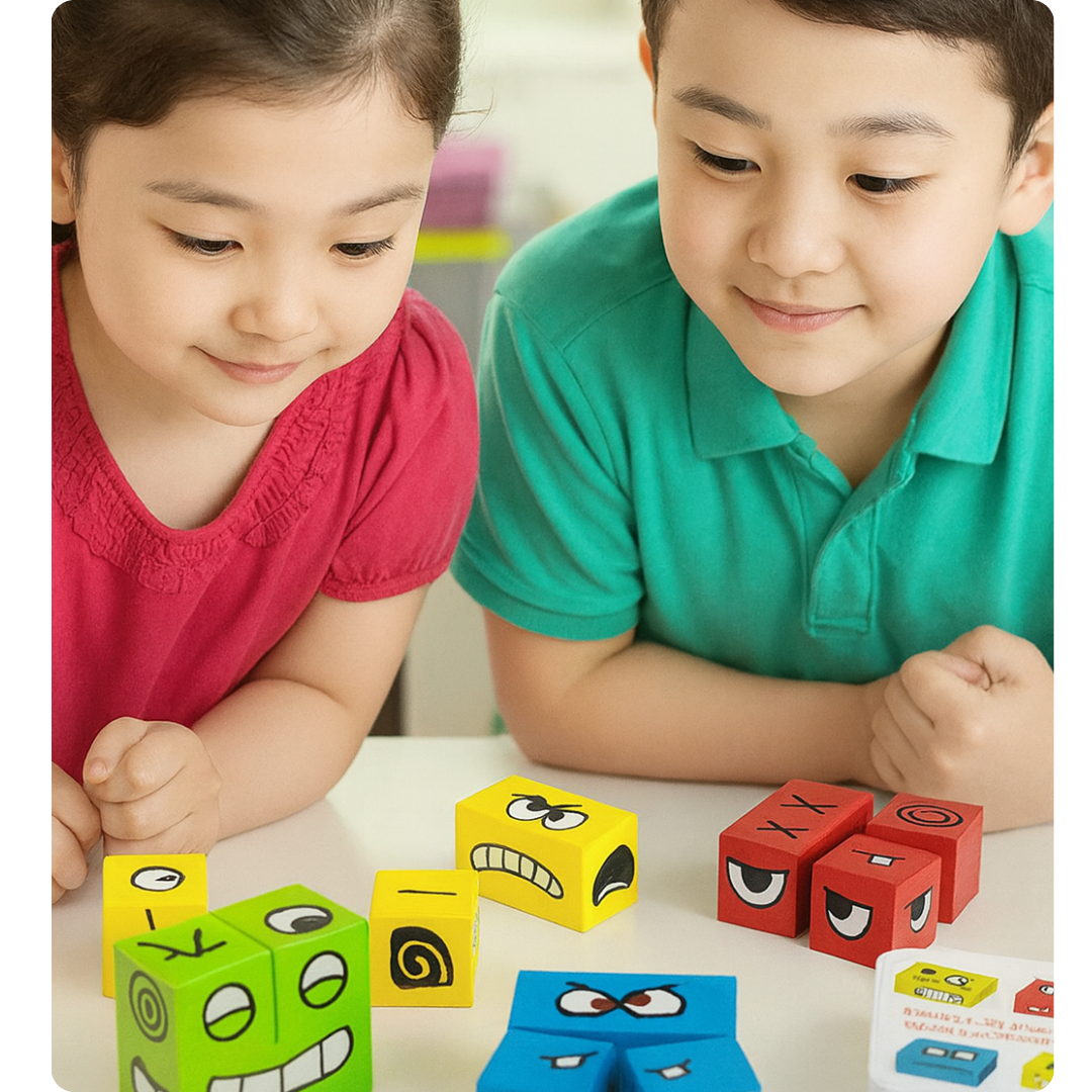 💗 MyuPink エモーションキューブ™ — 遊びながら感情と集中力を育てる知育おもちゃ